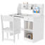 Ensemble de bureau et de chaise pour enfants avec rangement et bureau pour enfants de 5 à 8 ans Qaba-1247666762