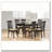 Cappuccino Oval Dining Table with Leaf Extension
