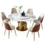 Lazy Susan Rotating Marble Dining Table Sintered Stone Modern Design Perfect For Dining Rooms & Kitchens
