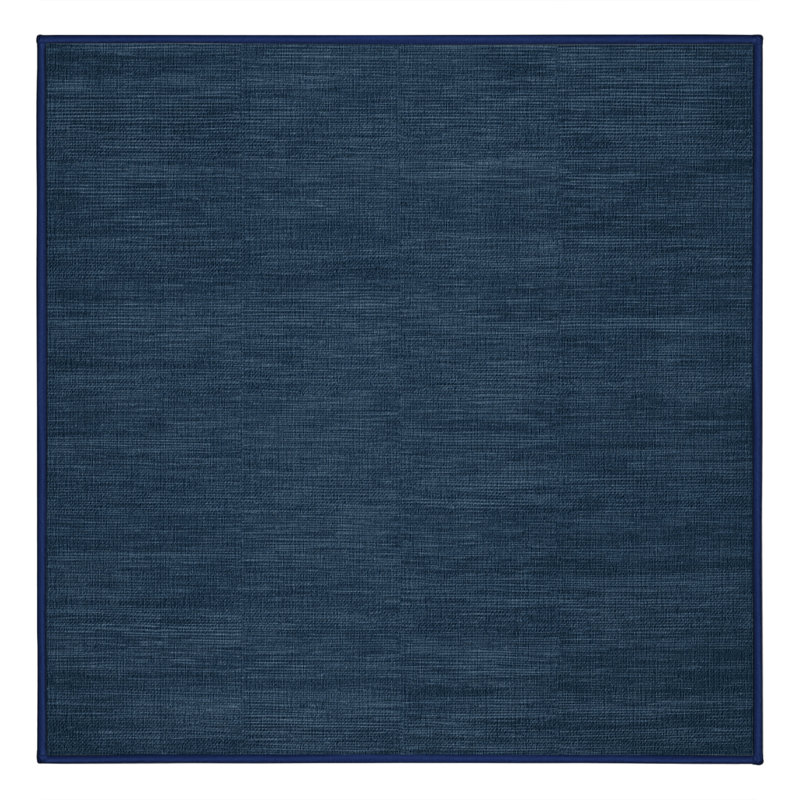 Tapis gris uni lavable à la machine, Carré 5 pi