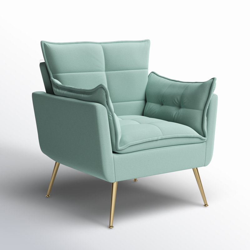 Fauteuil Toulouse, Velours sauge