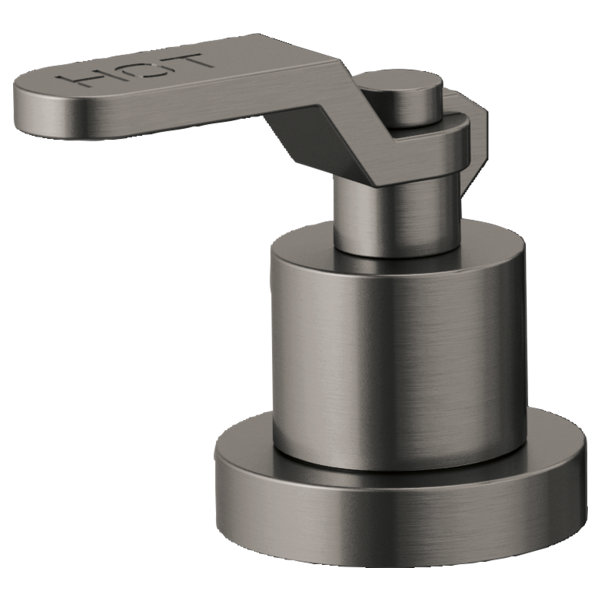 Litze® Roman Tub Faucet, Luxe Steel, Industrial Lever