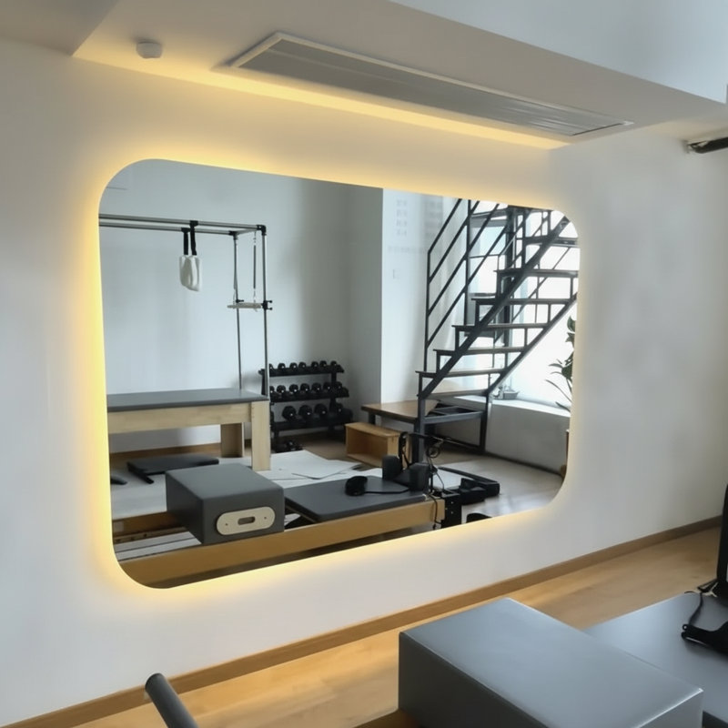 Frameless Dimmable Bathroom LED Mirror with Anti-Fog & 3 Colors Adjustable, 60" x 36"