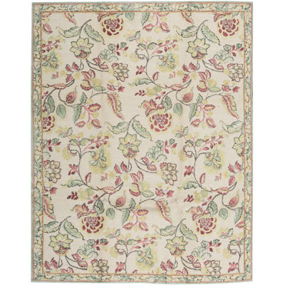 Tapis doré et doré de haute qualité noué à la main