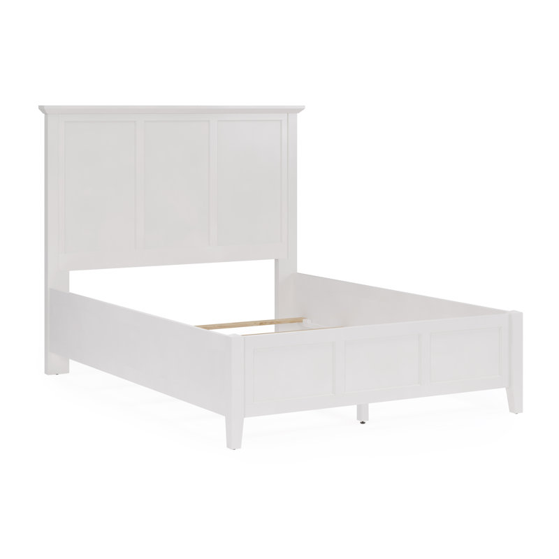 Grace Elephant Grey Double (4'6) Standard Bed, White