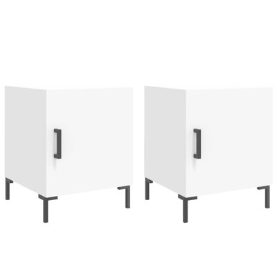 Menpal 40cm W Iron Bedside Table
