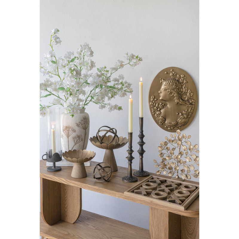 Sculpture décorative en forme d'orbe D6x6, H 5,9 po x l 5,9 po x P 5,9 po