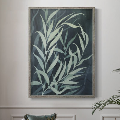 Deep Blue Forest I Framed Print - Solid Wood 2976154
