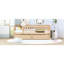 Two Twin Daybed - Construction, Versatile Placement Choice Frame In Natural Wood Construction For Bedroom And Living Room