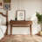 Solid Wood Desk with 2 Drawers and Power Outlet