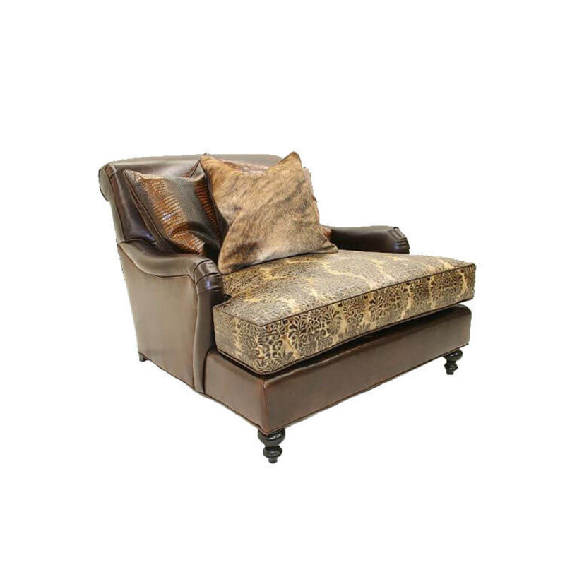 Leather Settee, Bristol 5410, Ebony
