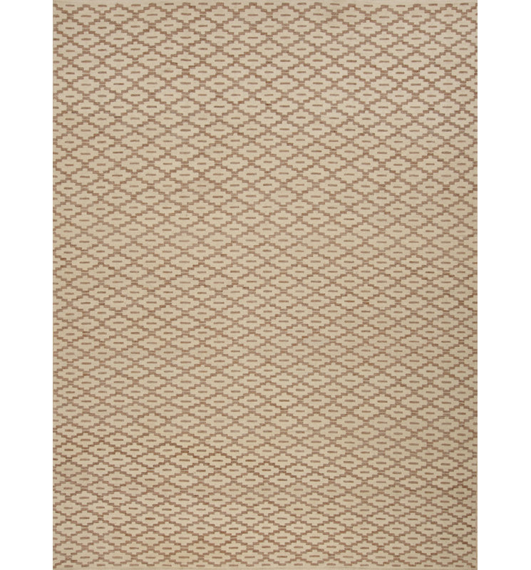Geometric Area Rug in Brown