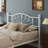 12" Queen French Iron Beds With Headboard & Footboard-1055023102-1055023097