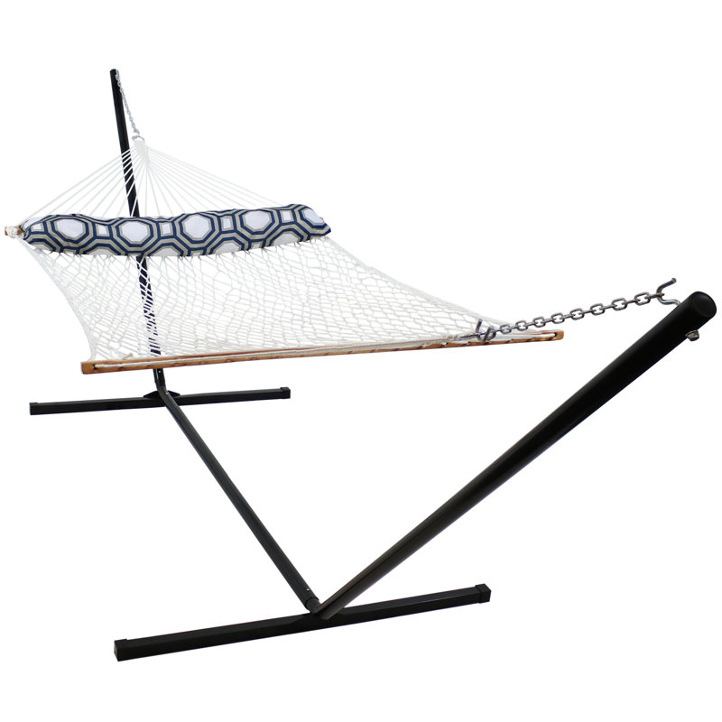 Ensemble hamac et support pour corde en polyester 2 personnes Jameson