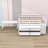 Jahdir 4 Drawers Wood Loft Bed with Retractable Writing Desk-1282171136-1282171139
