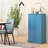 41" Kitchen Storage, 12 Door Shelves, 5 Adjustable Shelving, Blue Cabinet For Organized , Blue, Enhances Storage And Usability