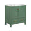 Meuble-lavabo avec lavabo simple, armoire de rangement avec 2 portes et un tiroir