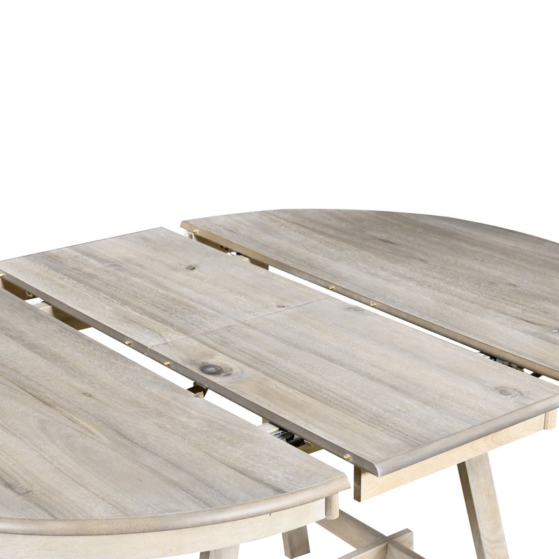 Table de salle à manger extensible Style, Bois naturel délavé