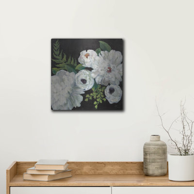 Midnight Bouquet 1' by Julia Purinton Metal Wall Art, 36" x 36"