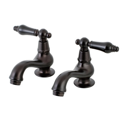 Kingston Brass Duchess Two-Handle Deck Mount Basin Tap Faucet