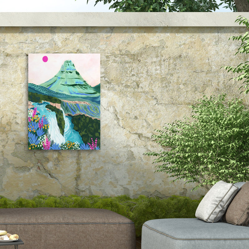 Toile d'extérieur Sarah Gesek Kirkjufell, H 14 po x l 19 po