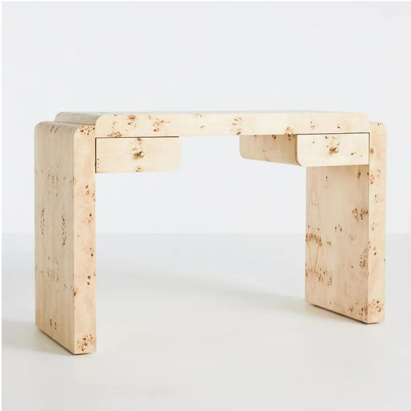 Console en bois massif de style médiéval, H 29,5 po x l 55 po x P 17,7 po