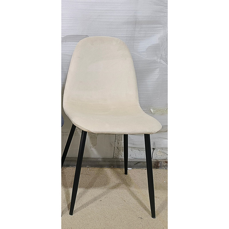 Ensemble de 4 chaises d'appoint Accent Chair, Velours beige