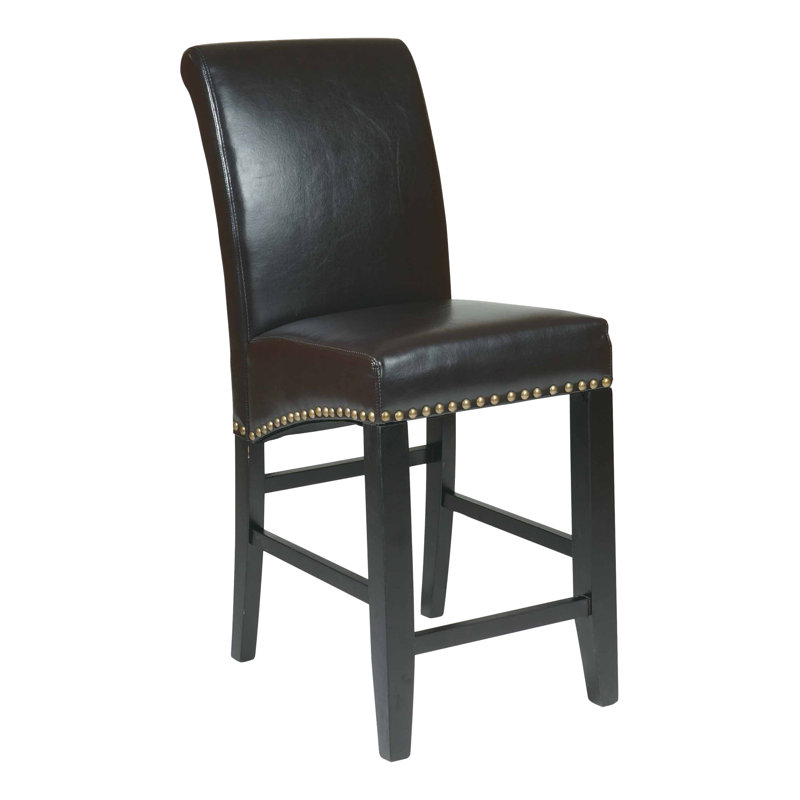 Tabouret de comptoir bar & Chesterhill, Espresso, Tabouret de comptoir (assise de 24 po de hauteur)