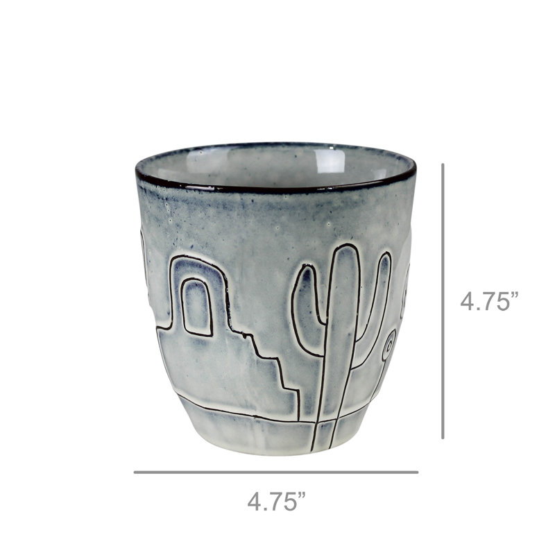 Cache pot Angeleque Cactus, H 4,75 po x l 4,75 po x P 4,75 po