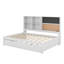 Lit de jour avec tablettes, tableau noir, tableau de liège, USB et lit gigogne-985569604