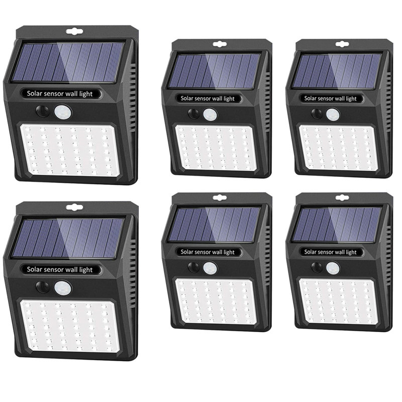 LED Solar Power Dusk to Dawn Area Light with Motion Sensor (pack of 6)
