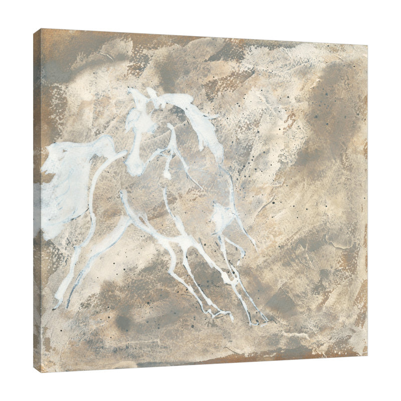 «White Horse I», toile tendue par Chris Paschke, H 30 po x l 30 po x P 1,5 po