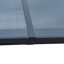 Pavillon de jardin en polycarbonate 12 pi x 16 pi à double toit en polycarbonate pour l'extérieur, pavillon permanent avec filet et rideaux pour les pelouses de jardin