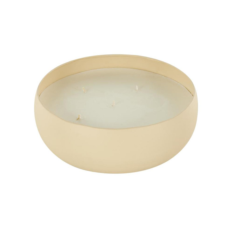 Eucalyptus Spa Scented Textured 63Oz 5 Wick Candle With White Wax