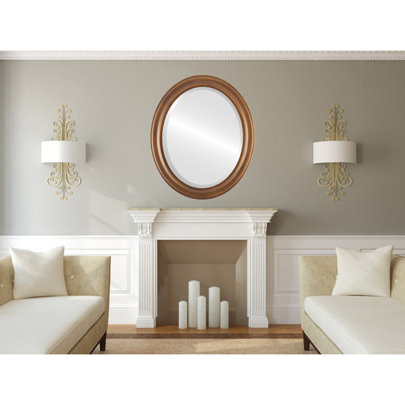 Miroir décoratif biseauté traditionnel Witham, 27 po x 21 po