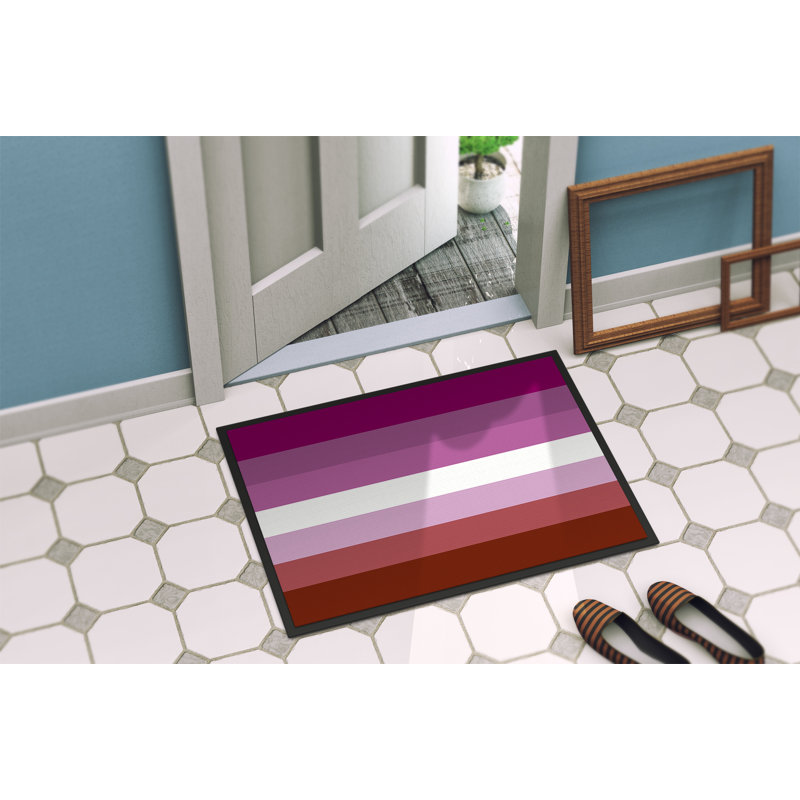 Tapis de porte USA Gay Pride, l 24 po x L 36 po, Fierté lesbienne