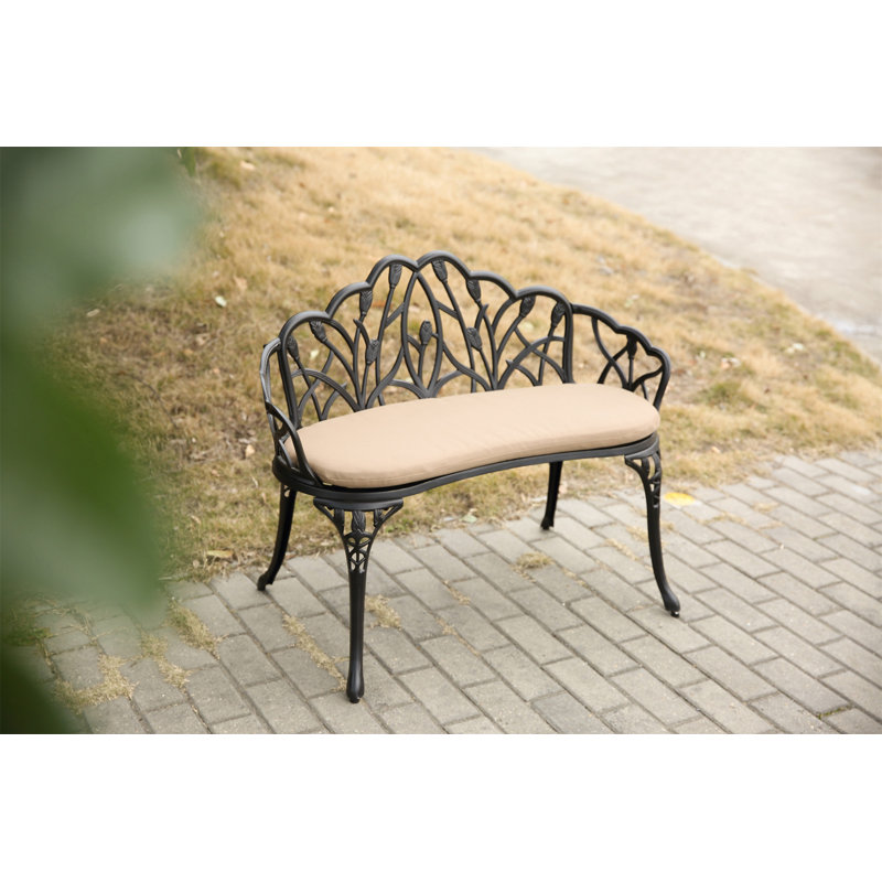 Banc de jardin Tulip, Noir