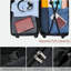 Ensemble de valises de voyage en PP de qualité supérieure, ensemble de valises à verrou TSA 3 pièces avec des tailles de 20, 24 et 28 pouces avec roues pivotantes à 360 °, rose