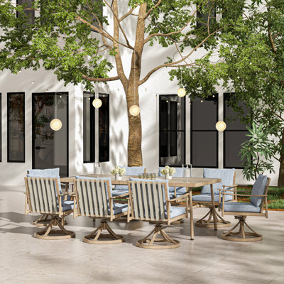 Mariene Rectangular 8 - Person 39.8 Outdoor Dining Set