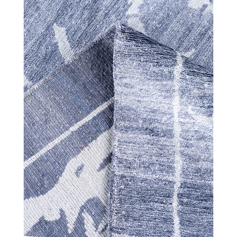 Overdyed One-of-a-Kind Rectangle 9'2" X 12'3" Hand Knotted Area Rug