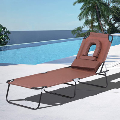 Aalilah Reclining Sun Lounger with Cushion