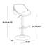 Tabouret de bar contemporain réglable avec pivot-163653889