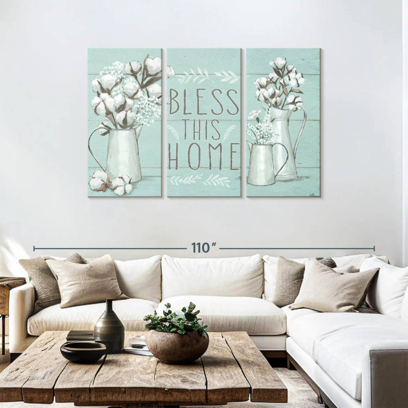 Plaque murale «Blessed Mint», H 48 po x l 74 po