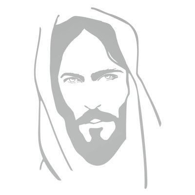 Décalcomanie murale face of jesus