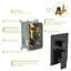 Double système de douche mural à fixation murale 10 po avec valve Roughin, bronze huilé-126231974