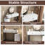 Coiffeuse moderne minimaliste avec miroir amovible et coiffeuse rotative, meuble-lavabo facile à assembler