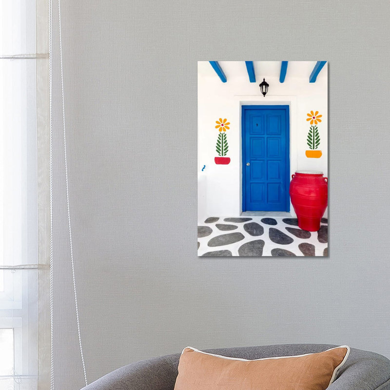 Fun House, Mykonos, Greece II by Jim Nilsen - Wrapped Canvas Print, 66.04 cm H x 45.72 cm W x 1.91 cm D