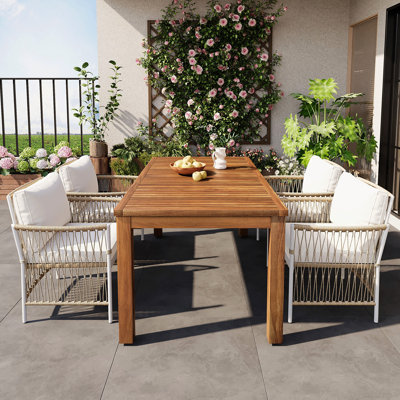 Rattan Patio Dining Chair (Set Of 2)
