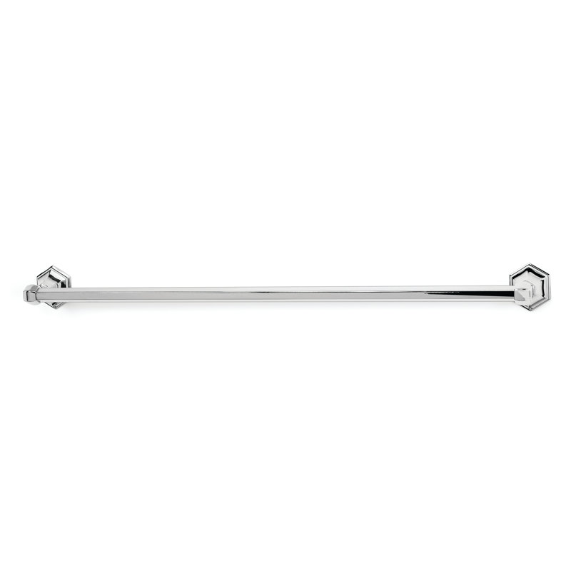 Nicole Wall Mounted Towel Bar, Polished Chrome