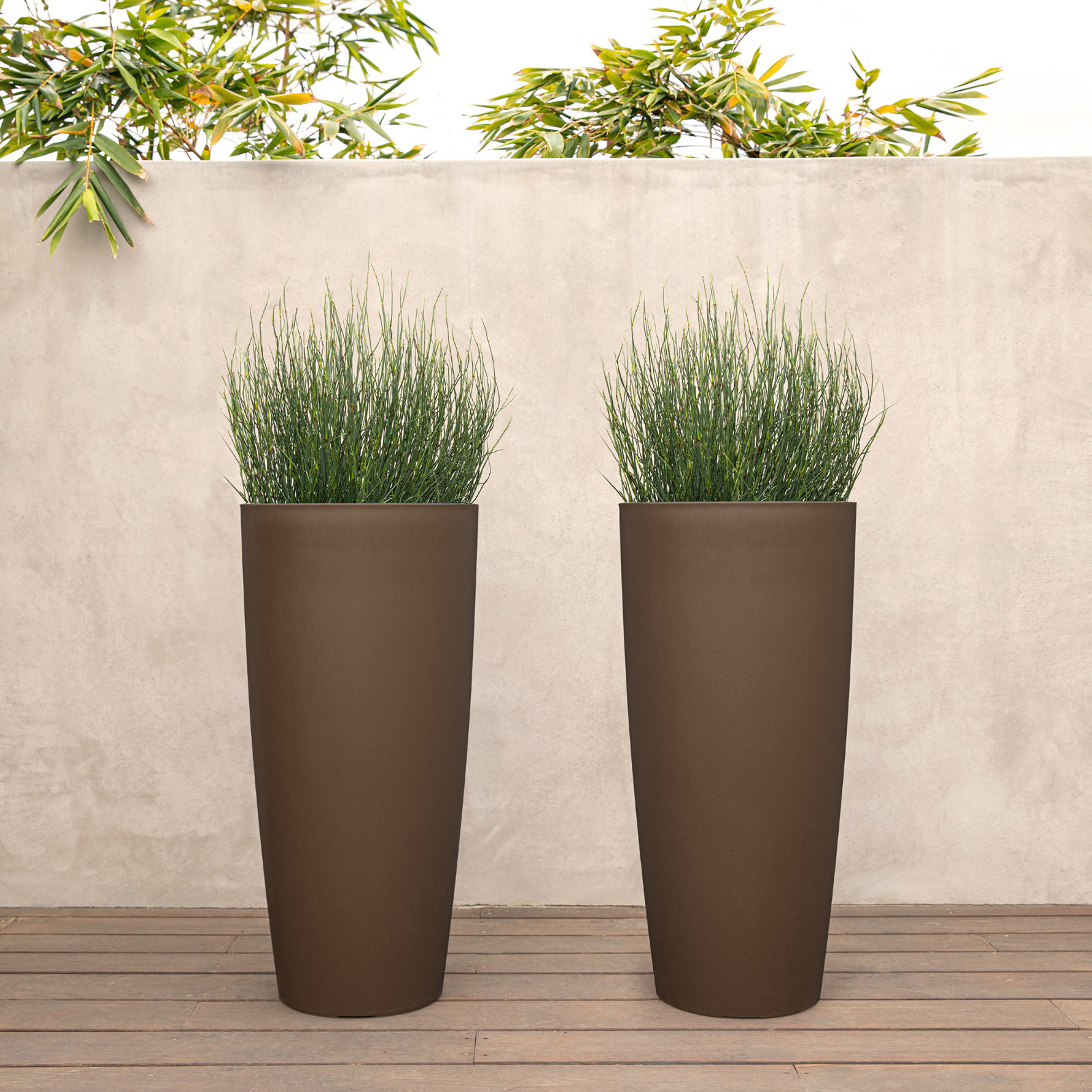 Mason Series Selena Planter, Espresso, 2
